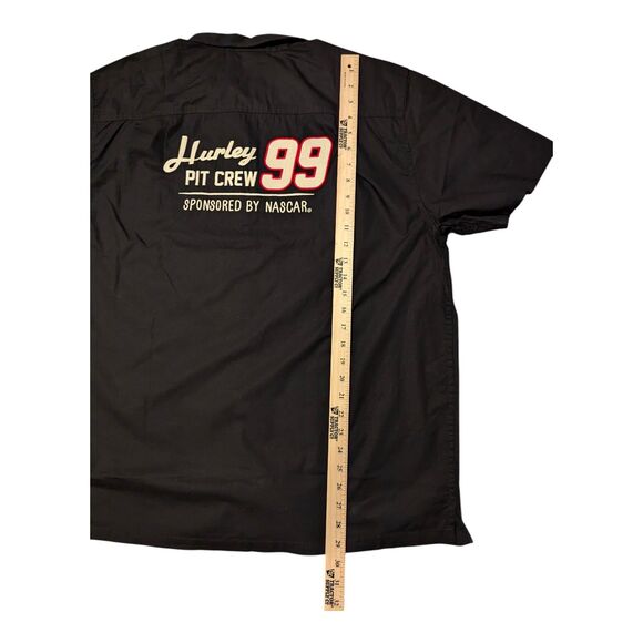 NASCAR Hurley Race Day Short Sleeve Button Down Woven Men's Size XL. - Picture 10 of 10